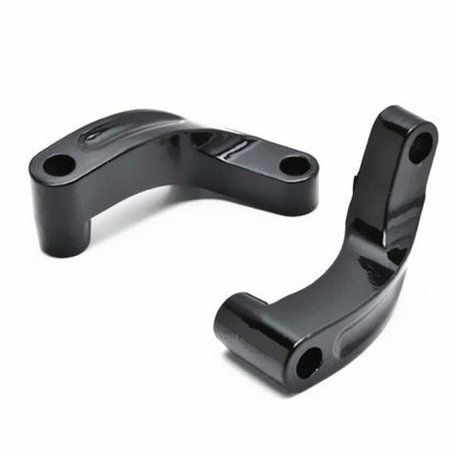 Black Mirror Relocation Extension Adapter Kit For Harley Davidson Motorcycles