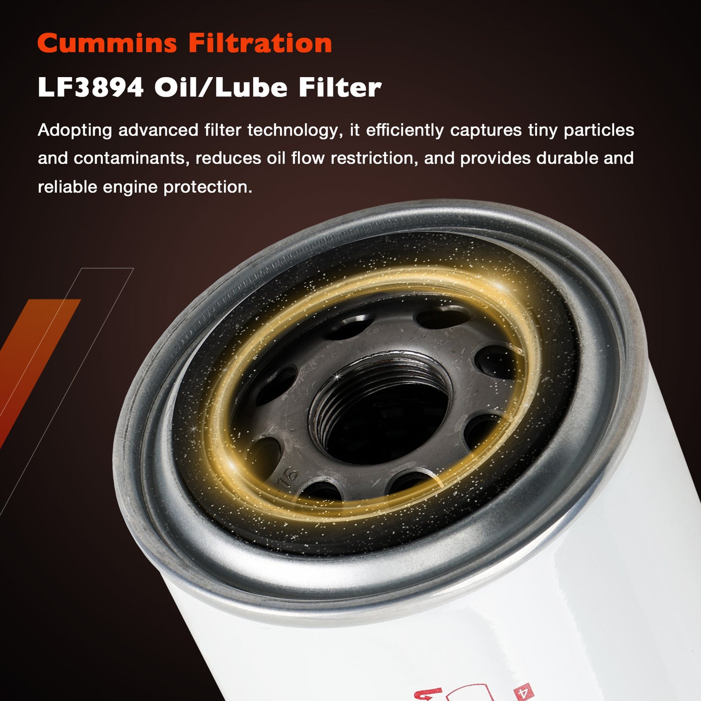 16403-EZ41A Oil Fuel Filter Kit For 2016-19 Nissan Titan XD 5.0L Cummins Diesel