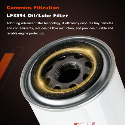 16403-EZ41A Oil Fuel Filter Kit For 2016-19 Nissan Titan XD 5.0L Cummins Diesel