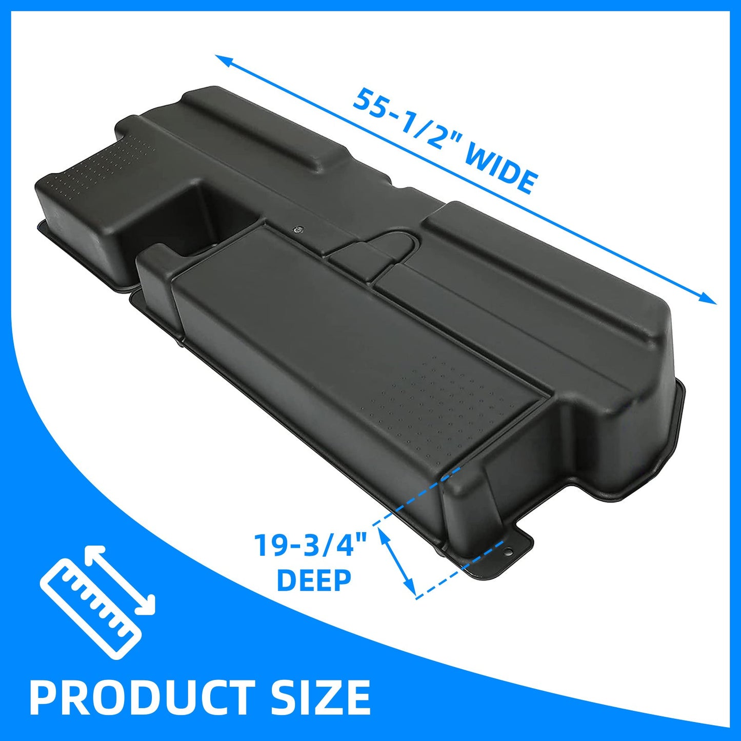 Solid Spare For Toyota Tundra Double Cab 2007-2021 Under Seat Storage Box