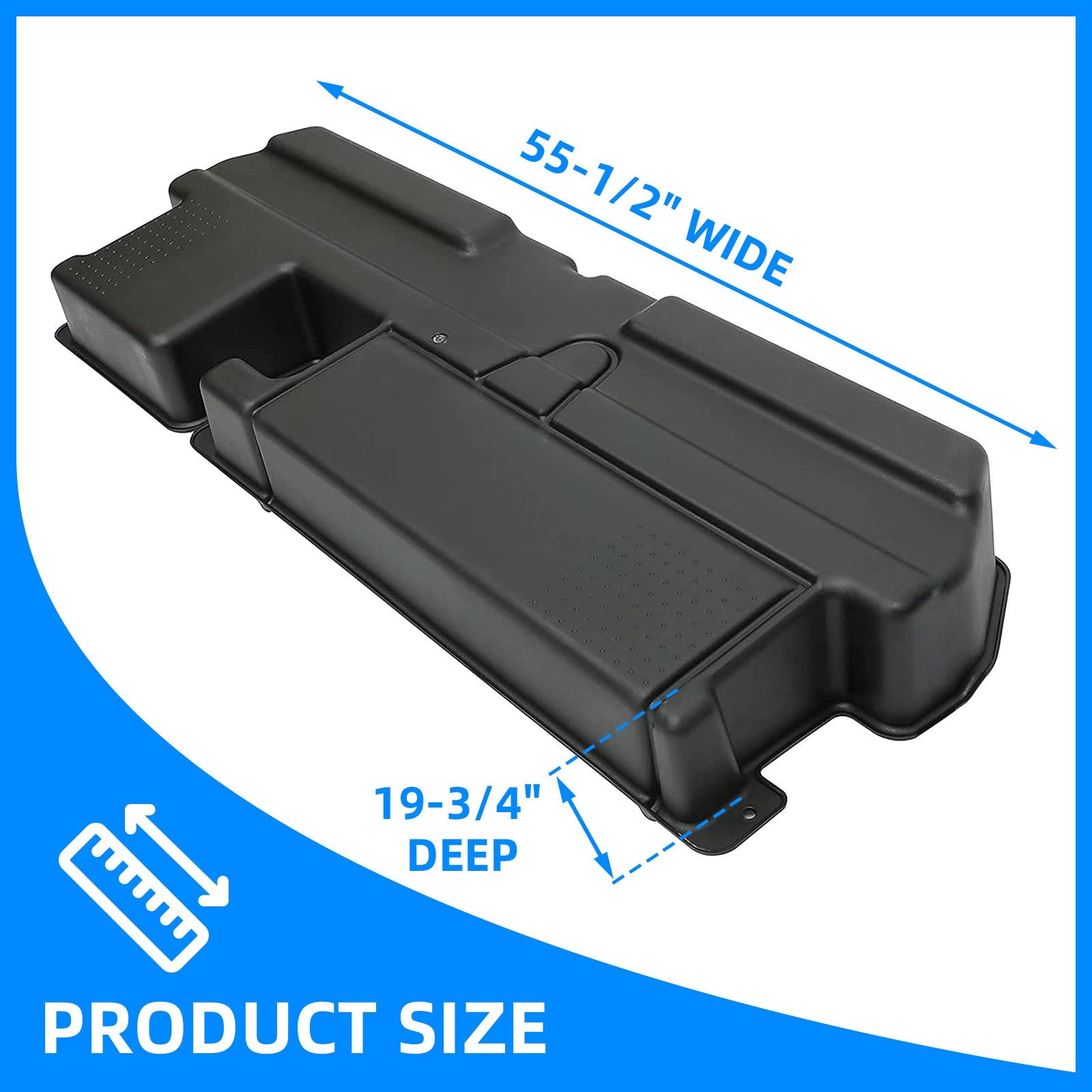 Solid Spare For Toyota Tundra Double Cab 2007-2021 Under Seat Storage Box