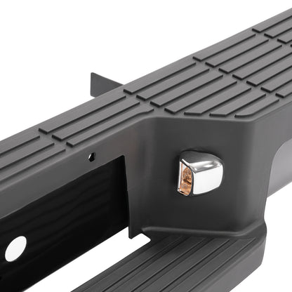 Solid Spare For Ford Ranger Styleside 1993-2011 Black Steel Rear Bumper Assembly Face Bar