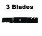 Solid Spare (3) Oregon Gator Blades Replaces 60" Kubota ZD21 DZ28 ZD323 ZD326 ZD331 ZG327
