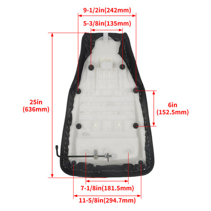Solid Spare For Honda TRX350 TRX400 Rancher 350 400 2004-2006 2007 Complete Seat Black