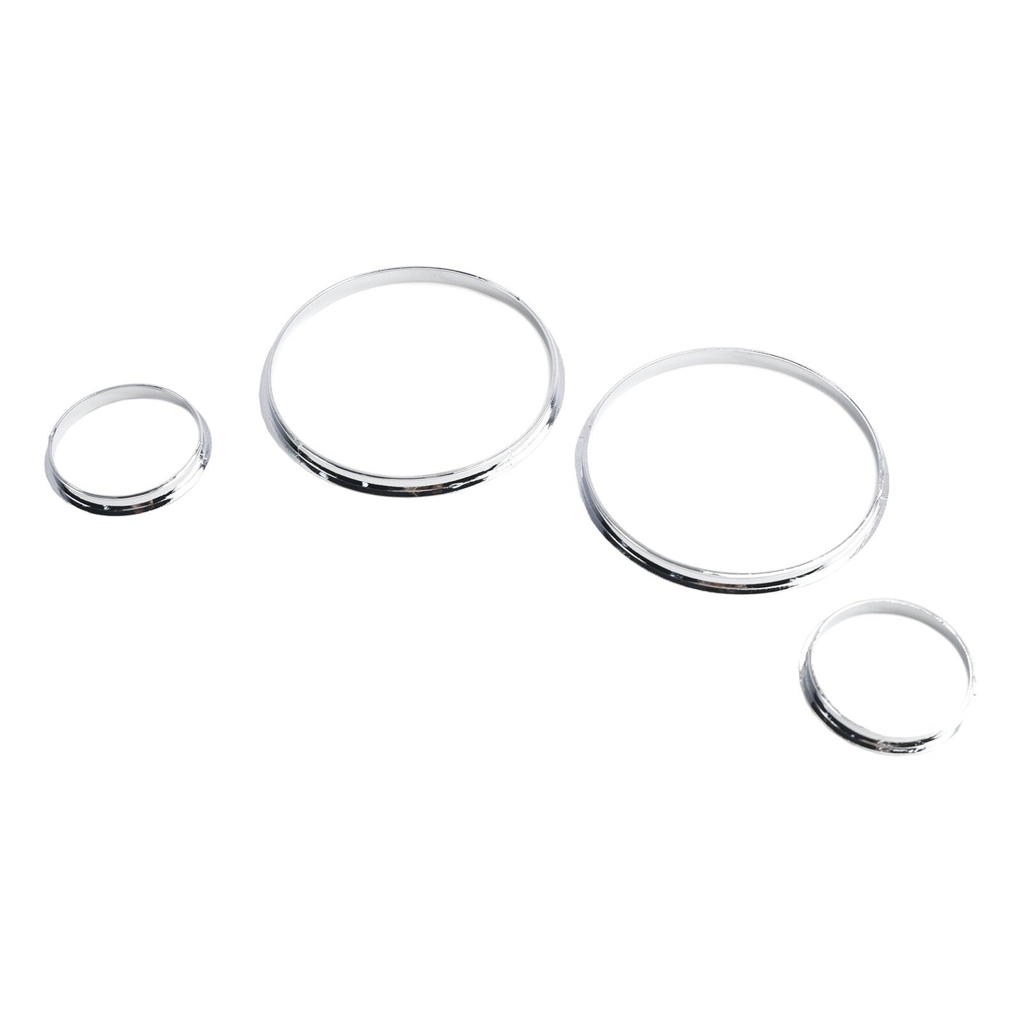 Silver Dash Trim Rings Speedometer Gauge Cluster Panel For BMW E38 E39 E53 X5