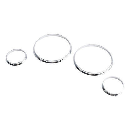 Silver Dash Trim Rings Speedometer Gauge Cluster Panel For BMW E38 E39 E53 X5
