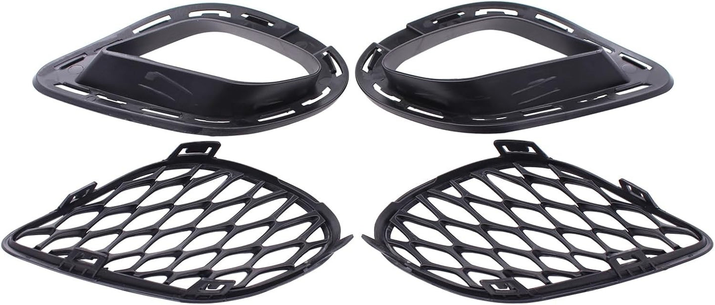 Bumper Fog Light Bezel Cover For Dodge Charger 2015-19 Set of 4 Left&Right Side