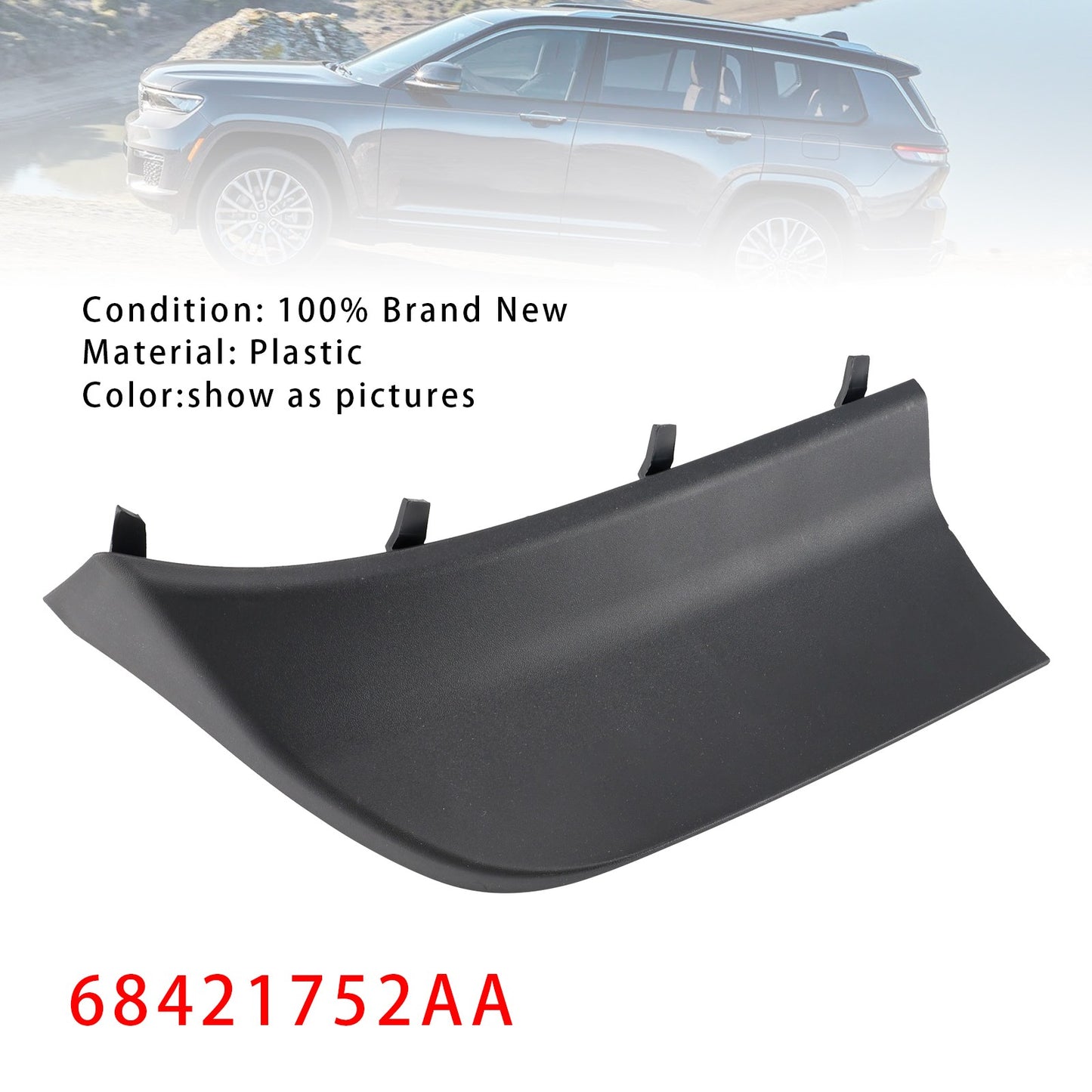 Front Right Fascia Spat 68421752AA For Jeep Grand Cherokee R 2021-2024