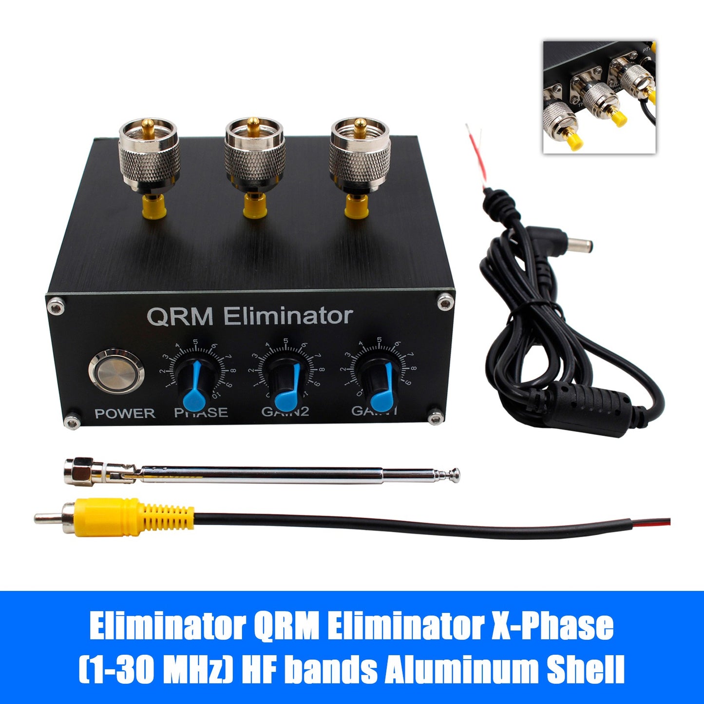 Upgraded Eliminator QRM Eliminator X-Phase (1-30 MHz) HF bands Aluminum Shell.