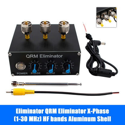 Upgraded Eliminator QRM Eliminator X-Phase (1-30 MHz) HF bands Aluminum Shell.