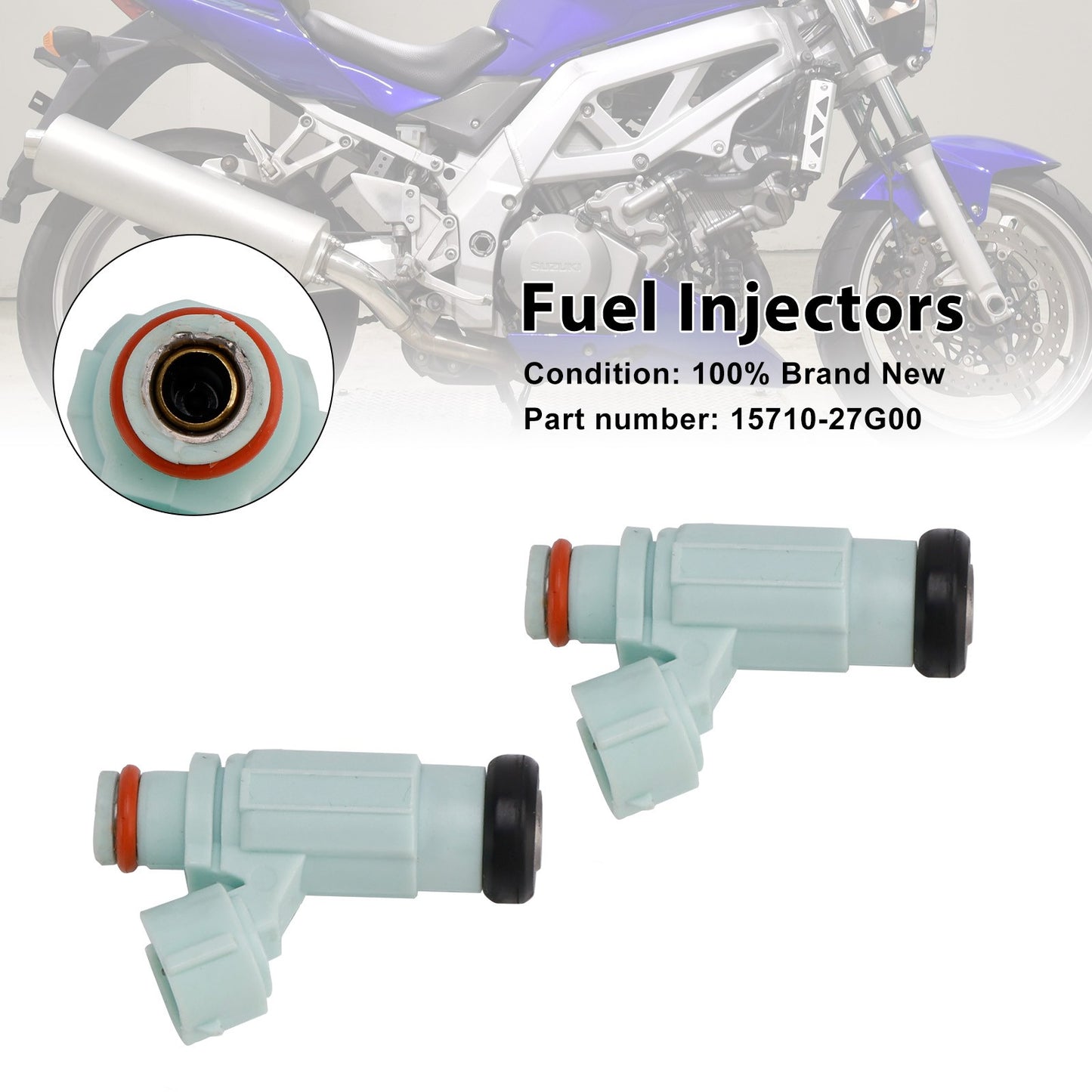 2PCS 15710-27G00 Fuel Injectors For Suzuki SV650 03-08 DL650 07-11
