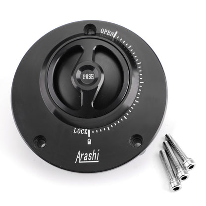Black Fuel Gas Tank Cap Fit for Yamaha YZF R1 R1M 04-17 YZF R6 03-16