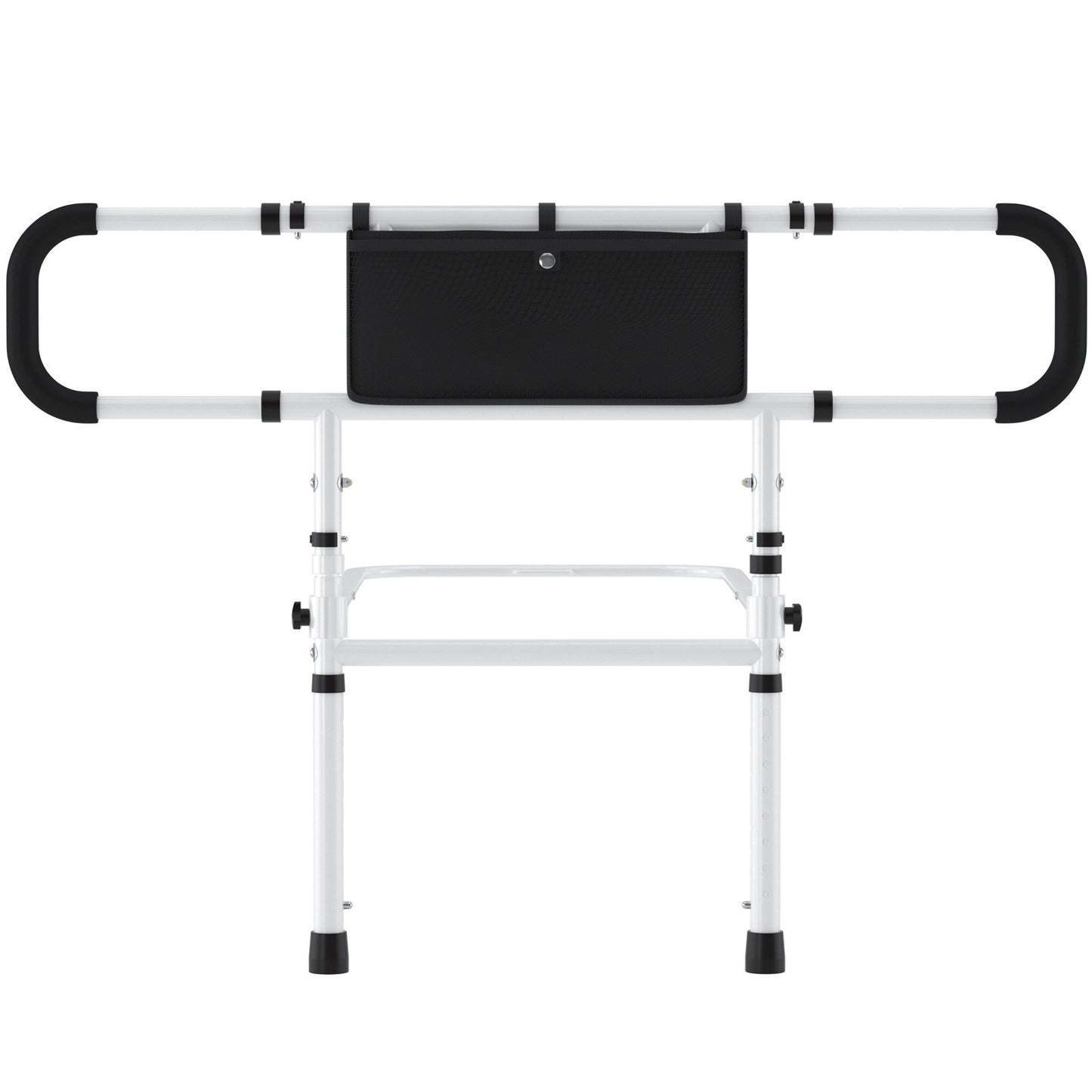 Foldable Bedside Handrail Mobility Aid Guard – No Drill Safety Support Rail