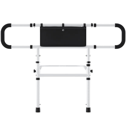 Foldable Bedside Handrail Mobility Aid Guard – No Drill Safety Support Rail