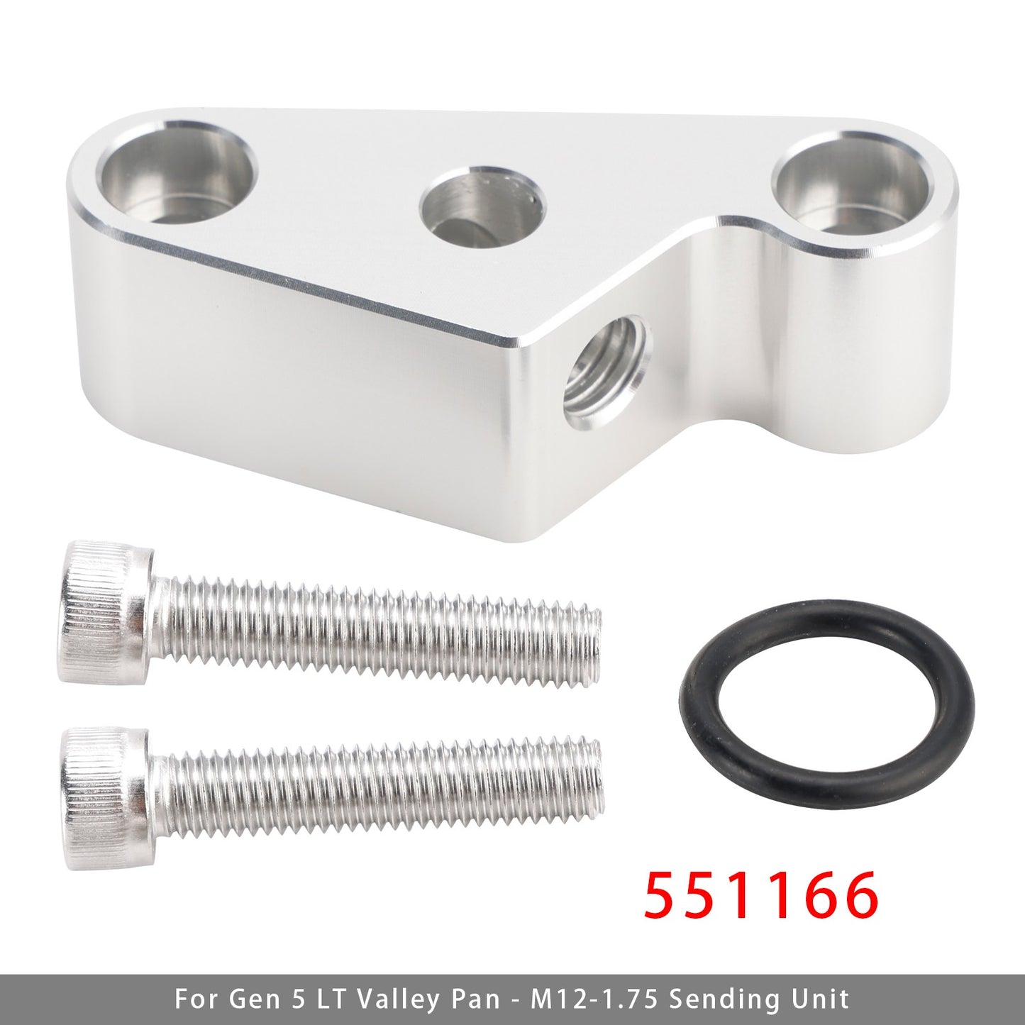 Oil Pressure Sensor Adapter Port 551166 For Gen 5 LT Valley Pan - M12-1.75