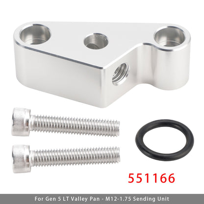 Oil Pressure Sensor Adapter Port 551166 For Gen 5 LT Valley Pan - M12-1.75