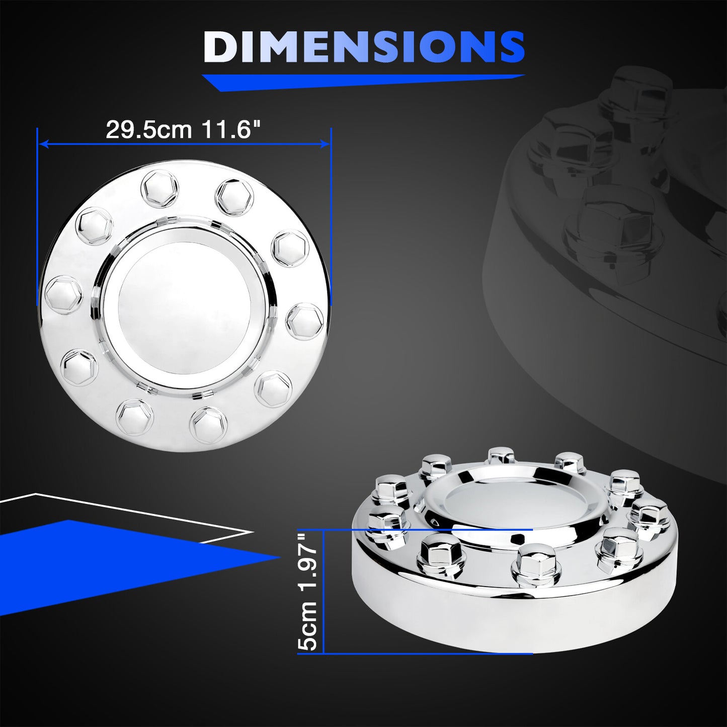 68053038AA Front Wheel Center Cap Hub Cover Fit For RAM 4500 5500 2011-2018