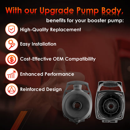 Upgraded Pool Booster Pump Body Housing Fit for Polaris PB4SQ & Zodiac R0723100