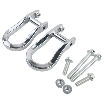 2Pcs Chrome Tow Hooks for Chevrolet GMC Silverado Sierra 1500 2007-2019 84072462
