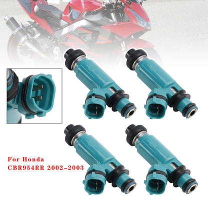 4x 16450-MCJ-752 Fuel Injectors For Honda CBR900RR 02-03 CBR954RR 02-06 RVT1000R