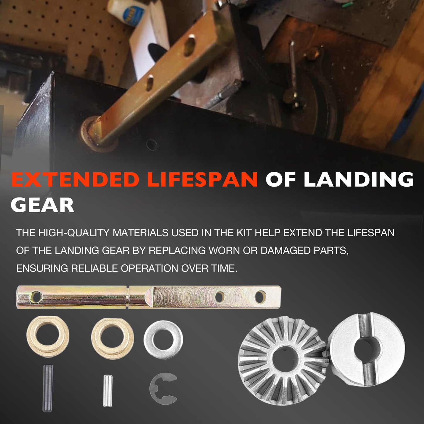 146059 Drive Shaft Power Landing Gear Repair Kit For 5th Wheel RV Lead Leg