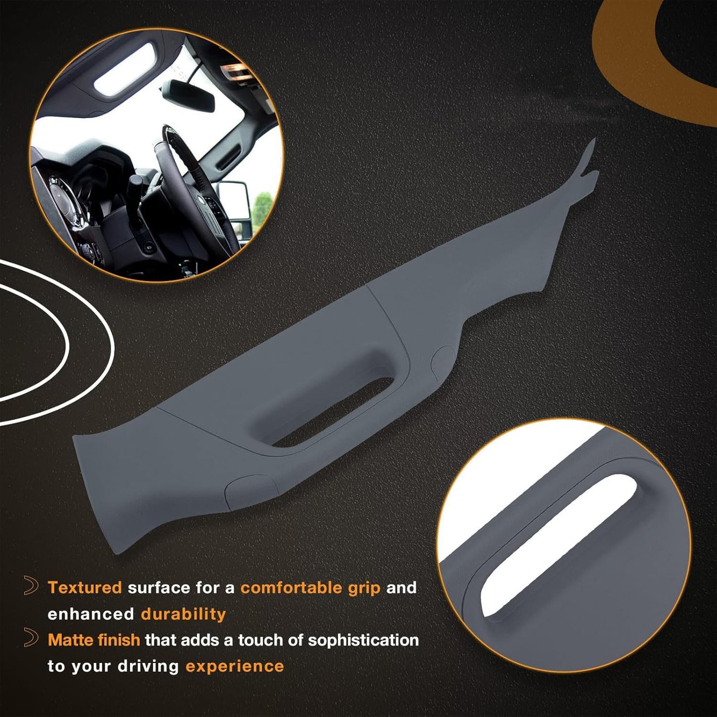 A Pillar Grab Handle Fit 11-16 Ford F-250 F-350 F-450 F-550 Gray BC3Z-2503599-AC
