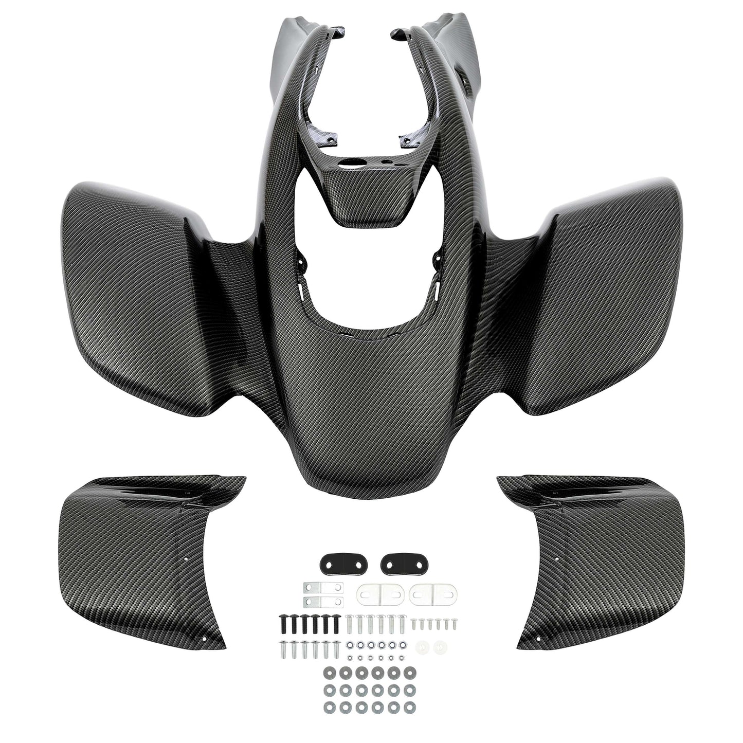 Solid Spare For Honda TRX 400EX 1999-2004 Front Fender ABS Carbon Fiber Printing #11739-30