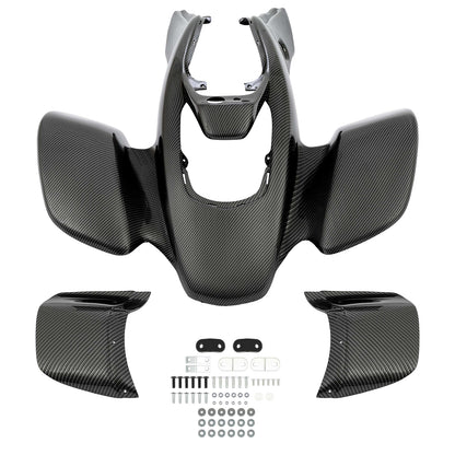 Solid Spare For Honda TRX 400EX 1999-2004 Front Fender ABS Carbon Fiber Printing #11739-30