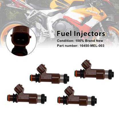 4PCS 16450-MEL-003 Fuel Injectors For Honda CBR1000RR VFR800 VFR800F CB1300