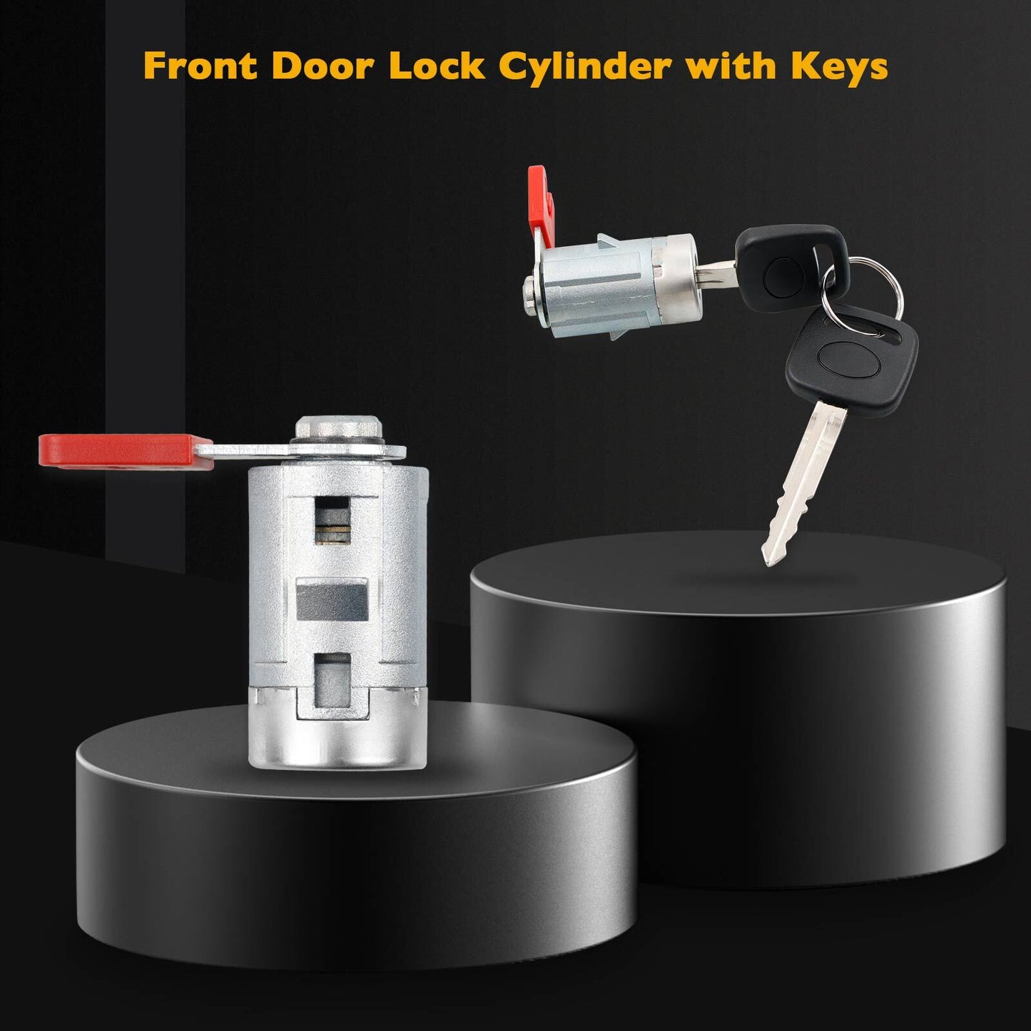 Exterior Door Handle Driver Side w/ Lock Cylinder For 2007-13 Chevy GMC Cadillac