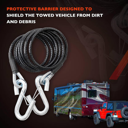 Blue Ox Pair of Class 3 Steel 7 Ft 7,500 lb Towing Safety Cables BX88196