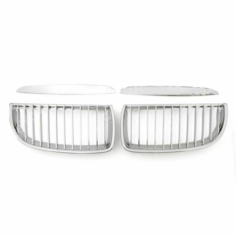 Front Replacement Chrome Kidney Grille For BMW 3 Series E90 E91 M3 2004-2007