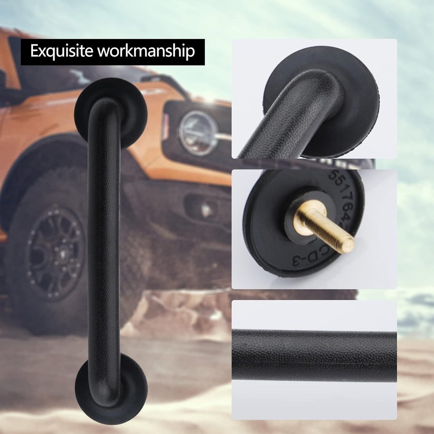 Black Hood Footman Loop Fit For Jeep 1997 To 2018 TJ JK Wrangler Crn 55176422 US