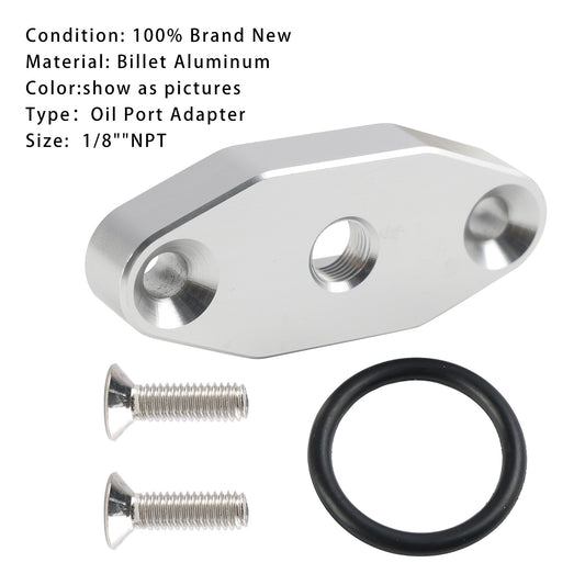 LS1 1/8"npt Turbo Oil Supply/Gauge Port Adapter 551608 For LS based engines