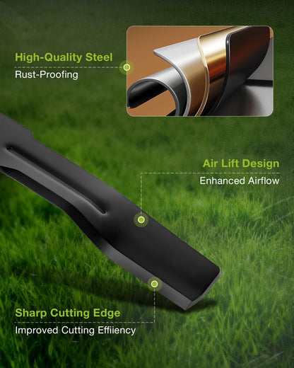 3X AB5200D Blades For EGO Power+ 52" Z6 Zero Turn Riding Mower ZT5200L ZT5207L