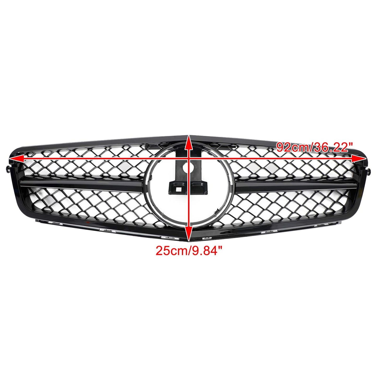 ??Front Bumper Grille Grill For C-Class Benz W204 C300 C350 2008-2014 2013 w/LED