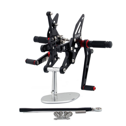 Solid Spare Rearset Rear set Fit for Kawasaki ZX10R ZX 10R 2006-2007 Black