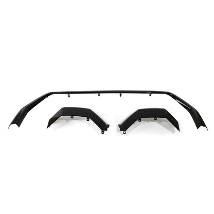 Front Bumper Grille Trim Molding Cover For Toyota Tundra 2022-2024 Glossy Black