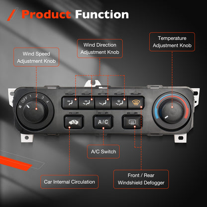 Heater A/C HVAC Climate Control Module Panel Switch For 2001-2002 Honda Accord