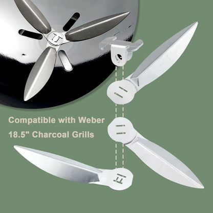 18-1/2-Inch One-Touch Cleaning System Kit For Weber Grill 90992 3618 7443 307443