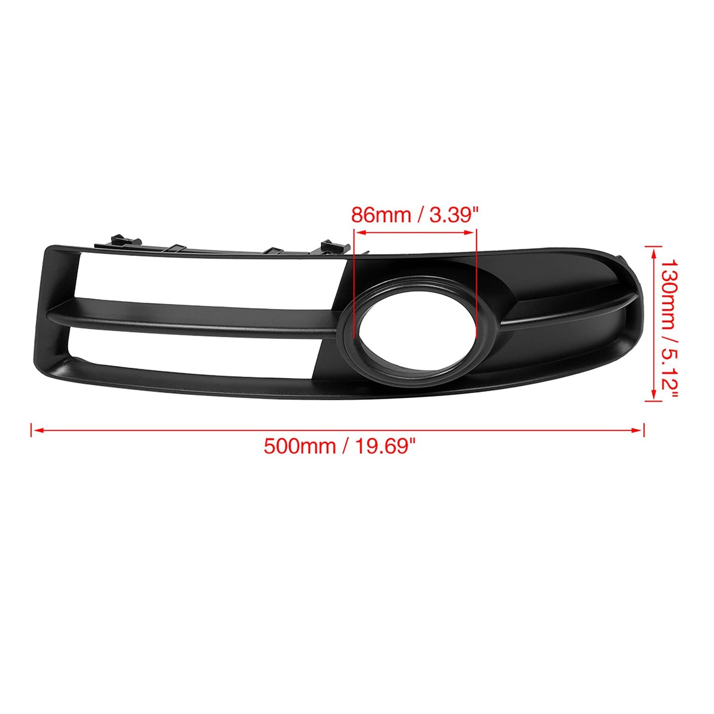 Front Left Side Bumper Grille Fog Light Grill For Audi A4 B7 S-Line S4 2005-08