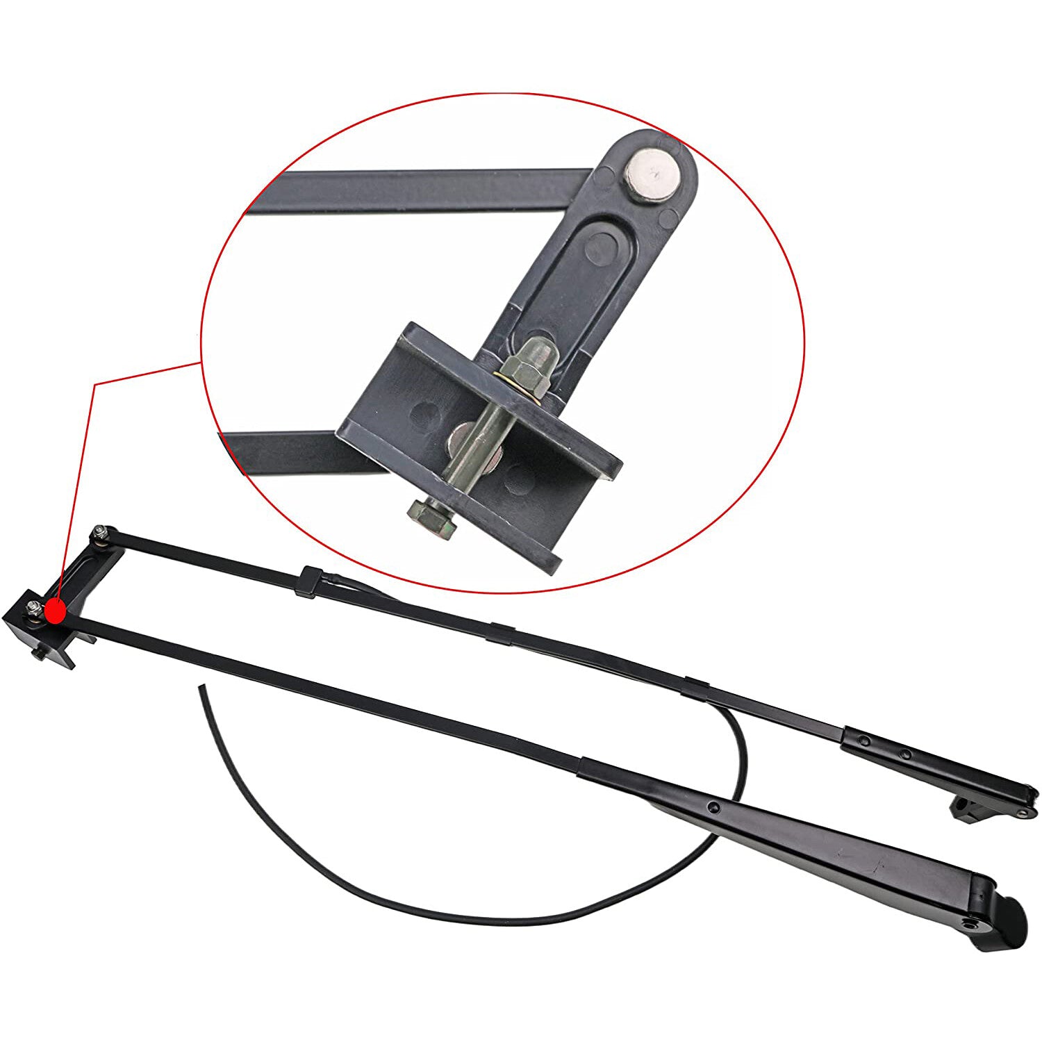 Solid Spare Windshield Wiper Arm & Blade Kit 7251263 7251264 For Bobcat S740 S750 S770 S850