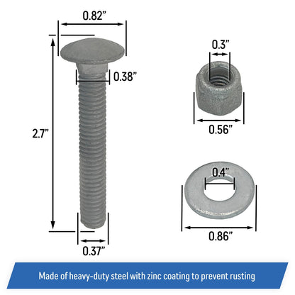 Floating/Stationary Dock Connector Hinge Kit, Male & Female T-Style Brackets (2)