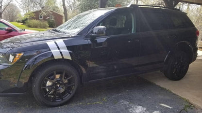 4" Dual Fender Stripe Hash Mark Stripe Decal Graphic Kit For Dodge Durango