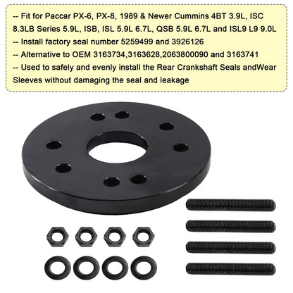 Front+Rear Crankshaft Seal Remover & Installer Tool for Cummins 3.9L 5.9L 6.7L