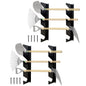 Garage Shed Tool Organizer Wall Mount Racks for Shovels and Rakes, Steel (2 Set)