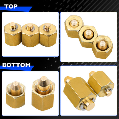 10810 Injector Rail Fuel Line Cap Set - 5 Pcs Rail Fuel Injector Block-off Cap