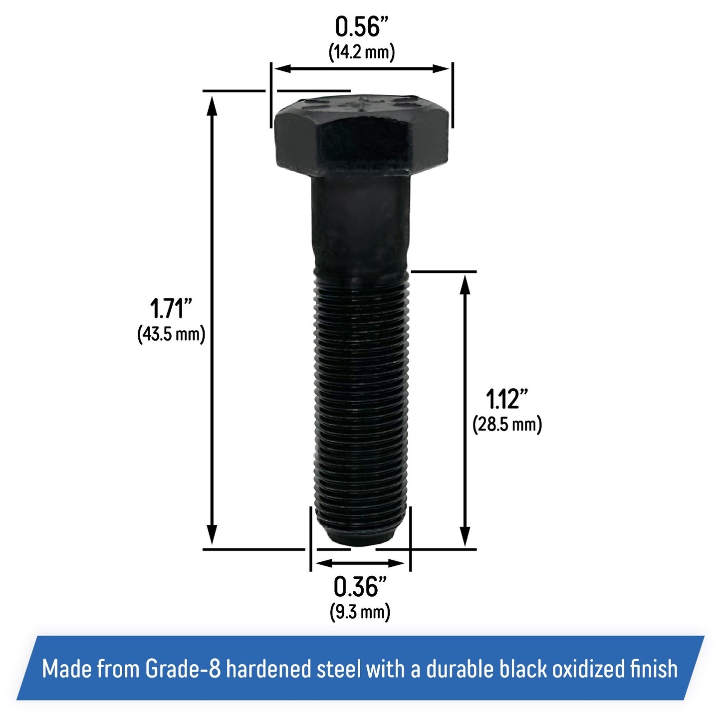 Mower Blade Adapter Hex Bolt for MTD Craftsman Troy-Built Cub Cadet 710-1044 (4)