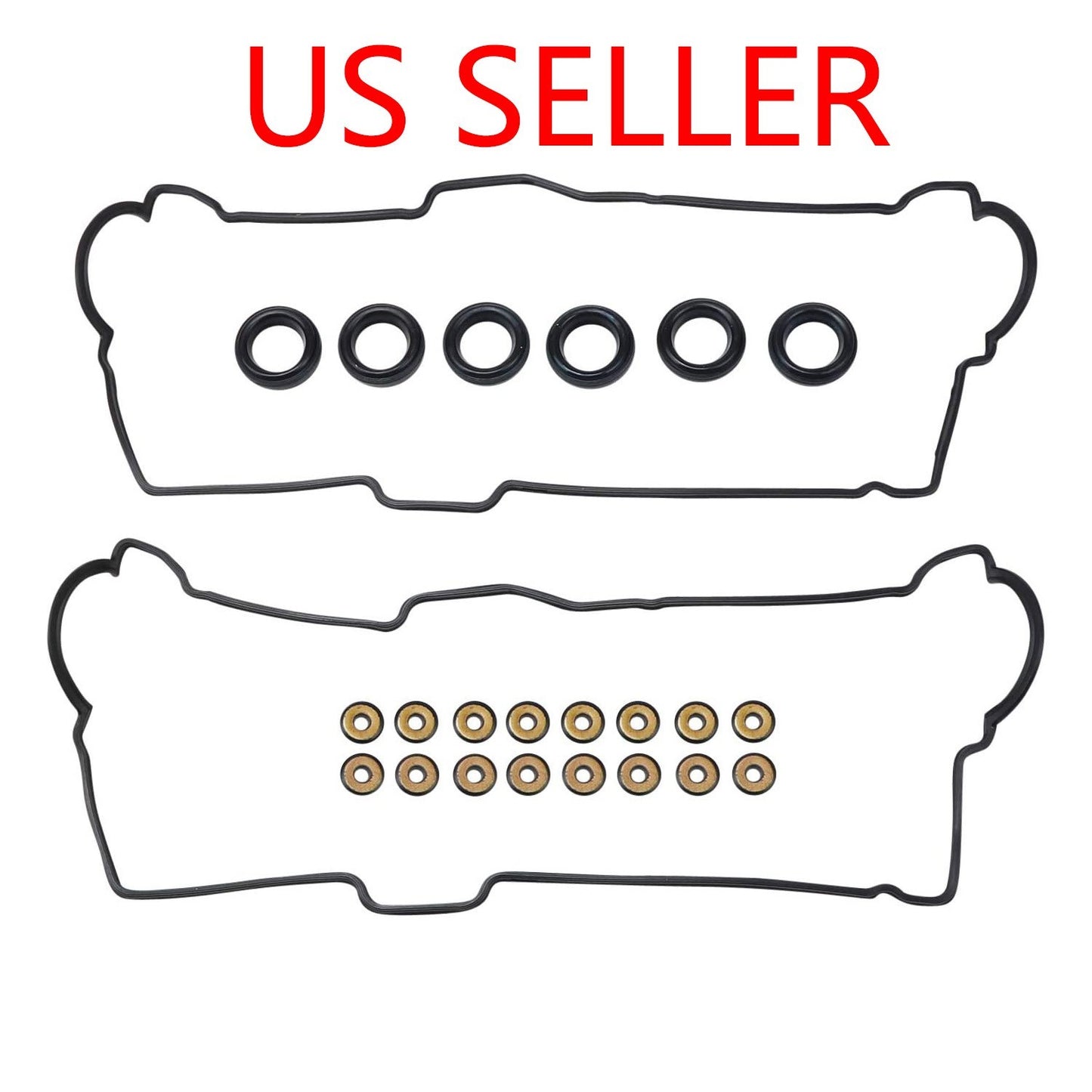Engine Cylinder Valve Cover Gasket Set w/ Grommets For Toyota Tacoma Tundra 3.4L