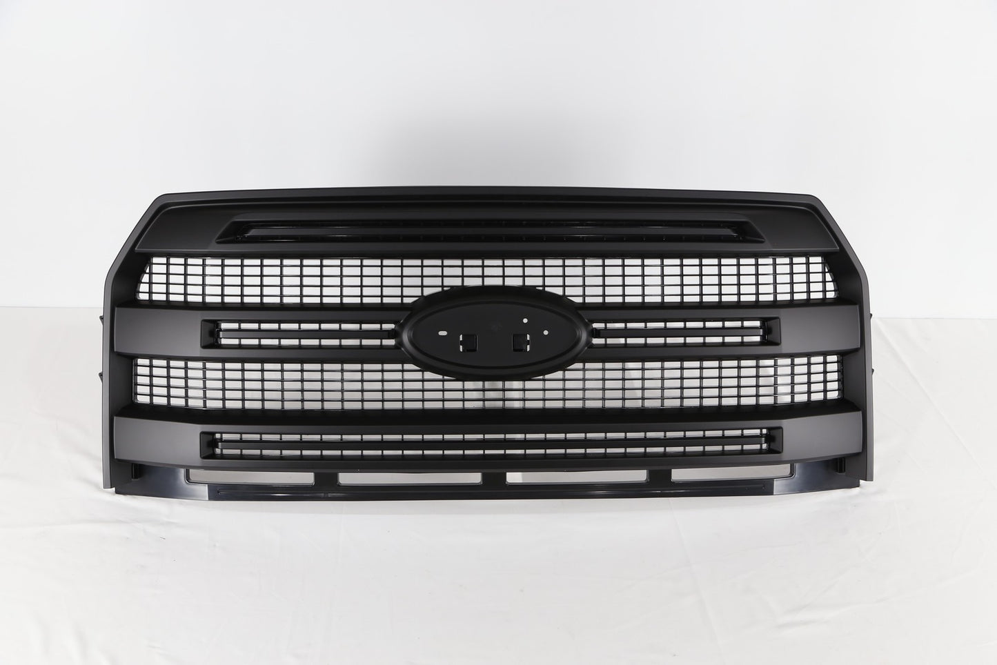 Matte Black Front Bumper Grille W/O Camera Hole For 2015-2017 Ford F-150 F150